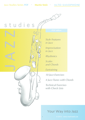 Book cover for Jazz Studies Alto Saxophone PDF-Edition