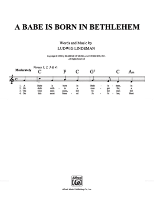 Babe Is Born In Bethlehem, A
