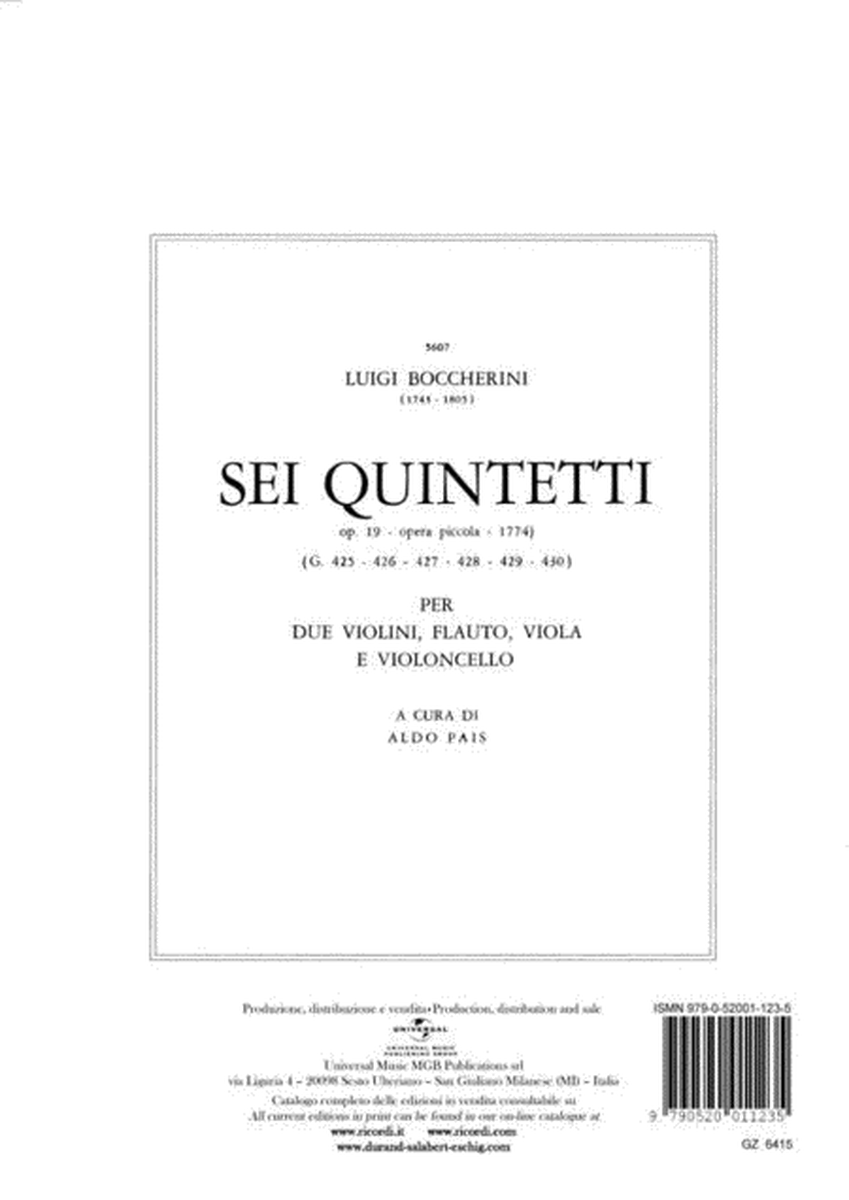 6 Quartetti Op. 8 G.165-170