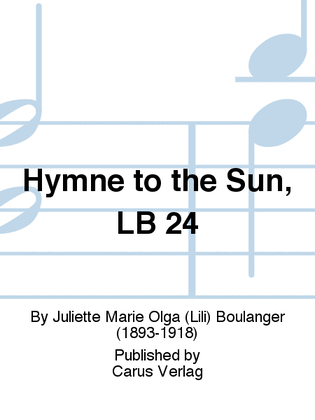 Book cover for Hymne to the Sun, LB 24