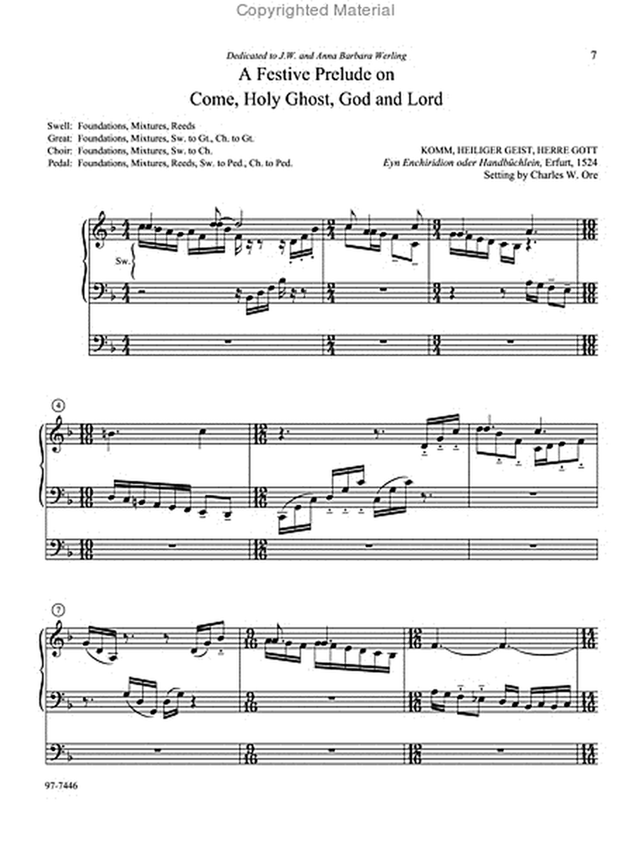 Eleven Compositions for Organ, Set IX image number null