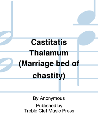 Book cover for Castitatis Thalamum (Marriage bed of chastity)