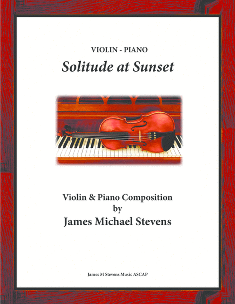Solitude at Sunset - Violin & Piano image number null