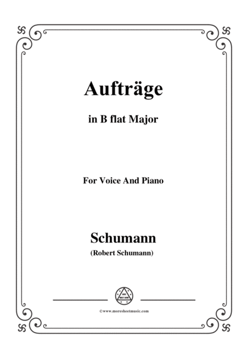 Schumann-Aufträge,in B flat Major,Op.77,No.5,for Voice and Piano image number null