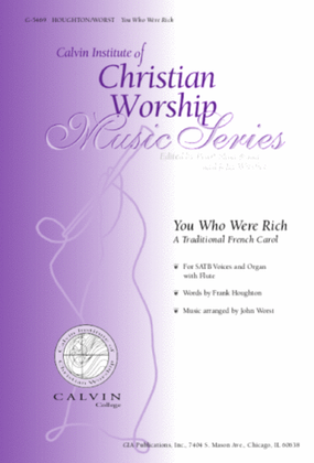 Book cover for You Who Were Rich - Instrument edition