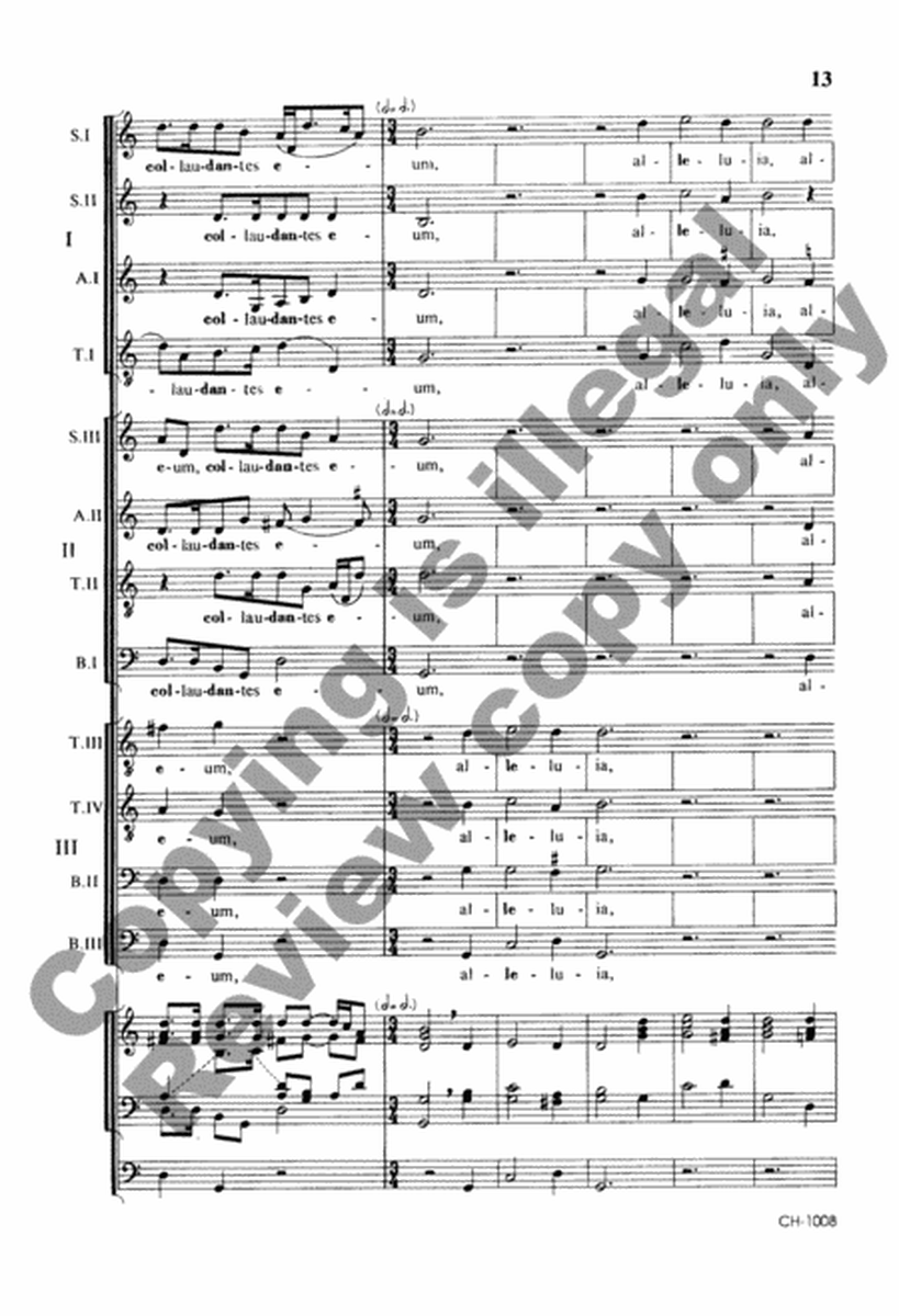 Plaudite (Choral Score)