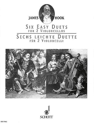 Book cover for 6 Easy Duets, Op. 58