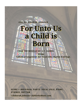 For Unto Us a Child is Born - Full Score