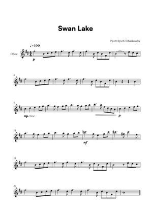 Book cover for Tchaikovsky - Swan Lake Theme (for Oboe Solo)