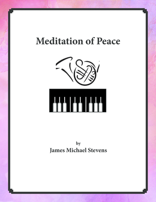 Book cover for Meditation of Peace - French Horn & Piano