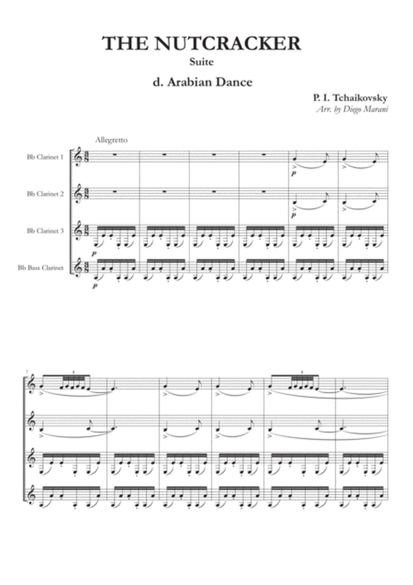 The Nutcracker Suite (2nd Part) for Clarinet Quartet image number null