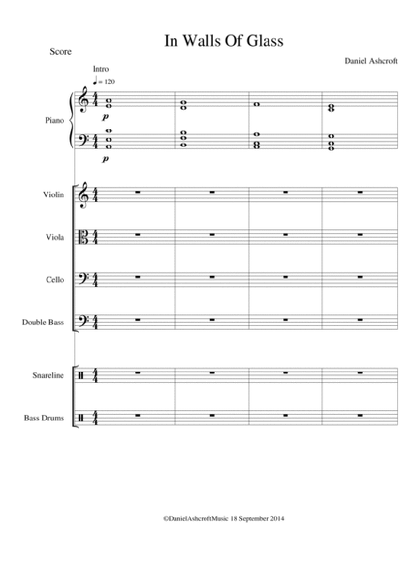 In Walls Of Glass - Score and Parts image number null