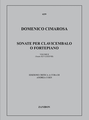 Book cover for 88 Sonate Per Clavicembalo O Fortepiano 2 (45-88)