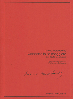 Book cover for Concerto In Fa maggiore