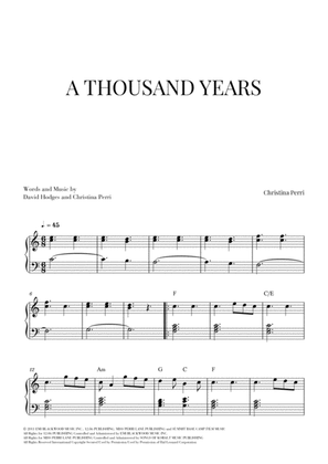 Book cover for A Thousand Years