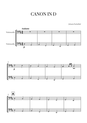 Johann Pachelbel - Canon in D (for Cello Duet)