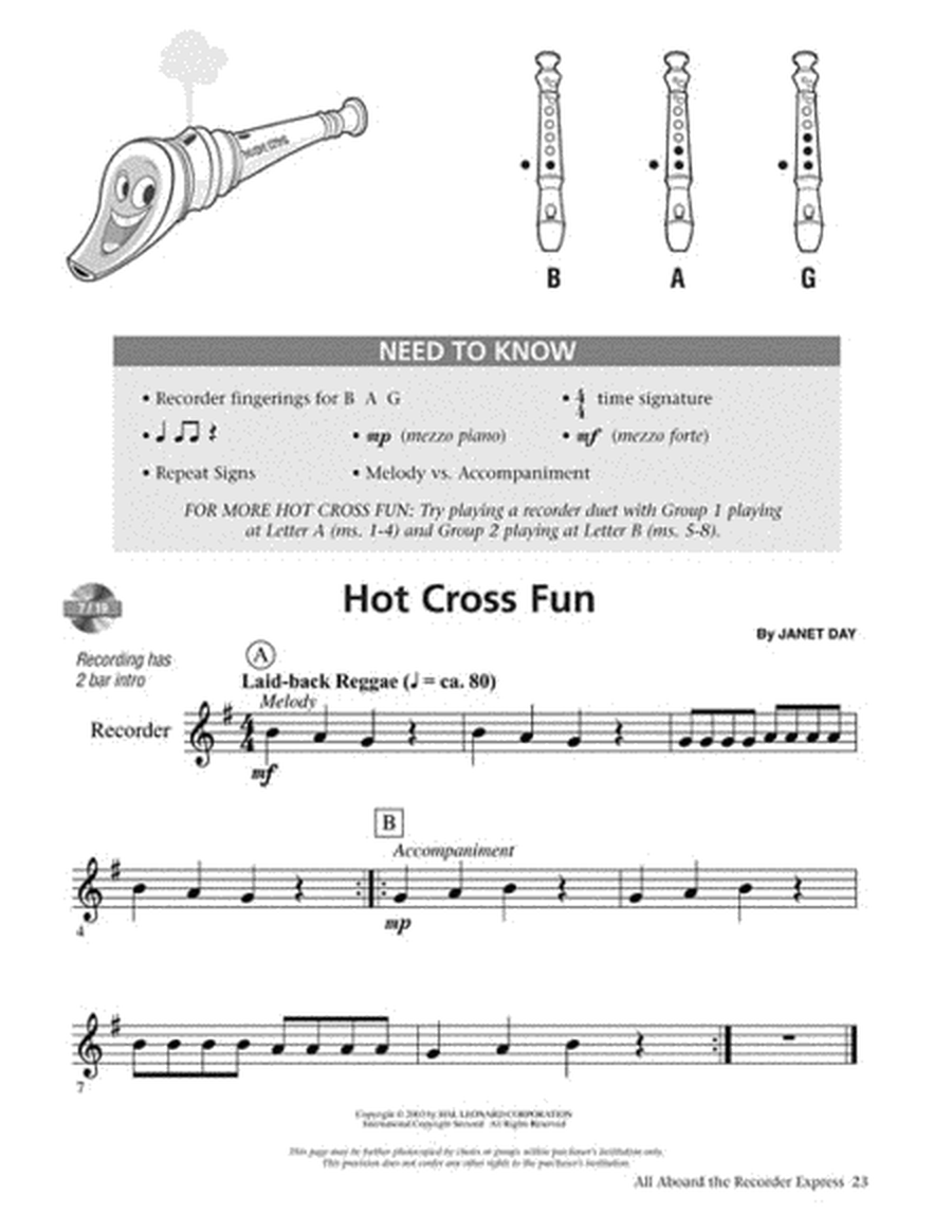 All Aboard The Recorder Express - With Reproducible Pages image number null