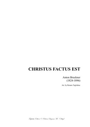 CHRISTUS FACTUS EST - WAB 11 - Bruckner - Arr. for Organ 2 staff