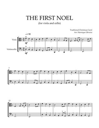 Book cover for The First Noel (Viola and Cello) - Beginner Level