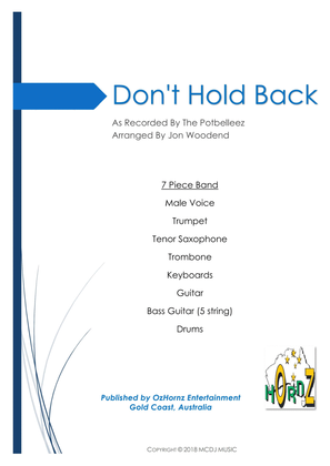Book cover for Don't Hold Back