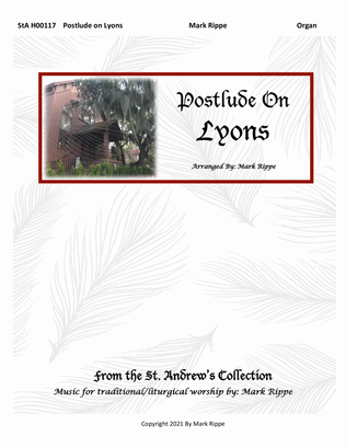 Book cover for Postlude On Lyons