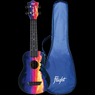 Elise Ecklund TUSL-Sunset Signature Soprano Ukulele with Long Neck