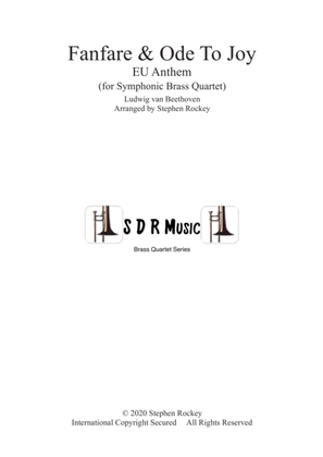 Book cover for Fanfare and Ode To Joy for Symphonic Brass Quartet