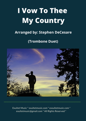 Book cover for I Vow To Thee My Country (Trombone Duet)