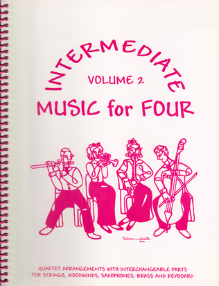 Book cover for Intermediate Music for Four, Volume 2, Part 2 - Clarinet/Trumpet