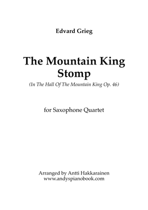 Book cover for The Mountain King Stomp (In The Hall Of The Mountain King) - Saxophone Quartet