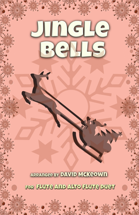 Book cover for Jingle Bells, Jazz Style, for Flute and Alto Flute Duet