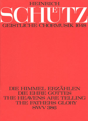 Book cover for The heavens are telling the Father's glory (Die Himmel erzahlen die Ehre Gottes)