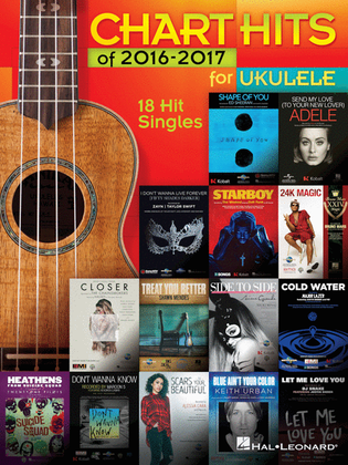 Book cover for Chart Hits of 2016-2017 for Ukulele