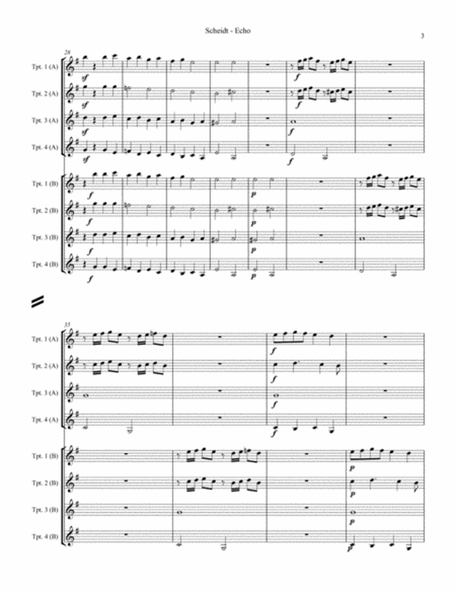 Echo for 8-part Trumpet Ensemble