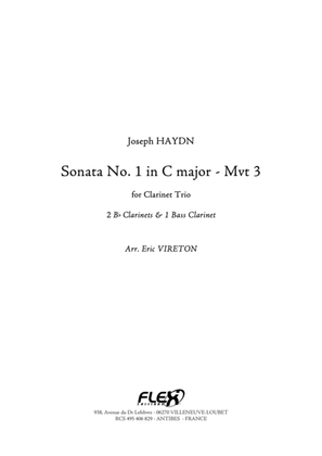 Book cover for Sonata No. 1 in C Major - Mvt 3
