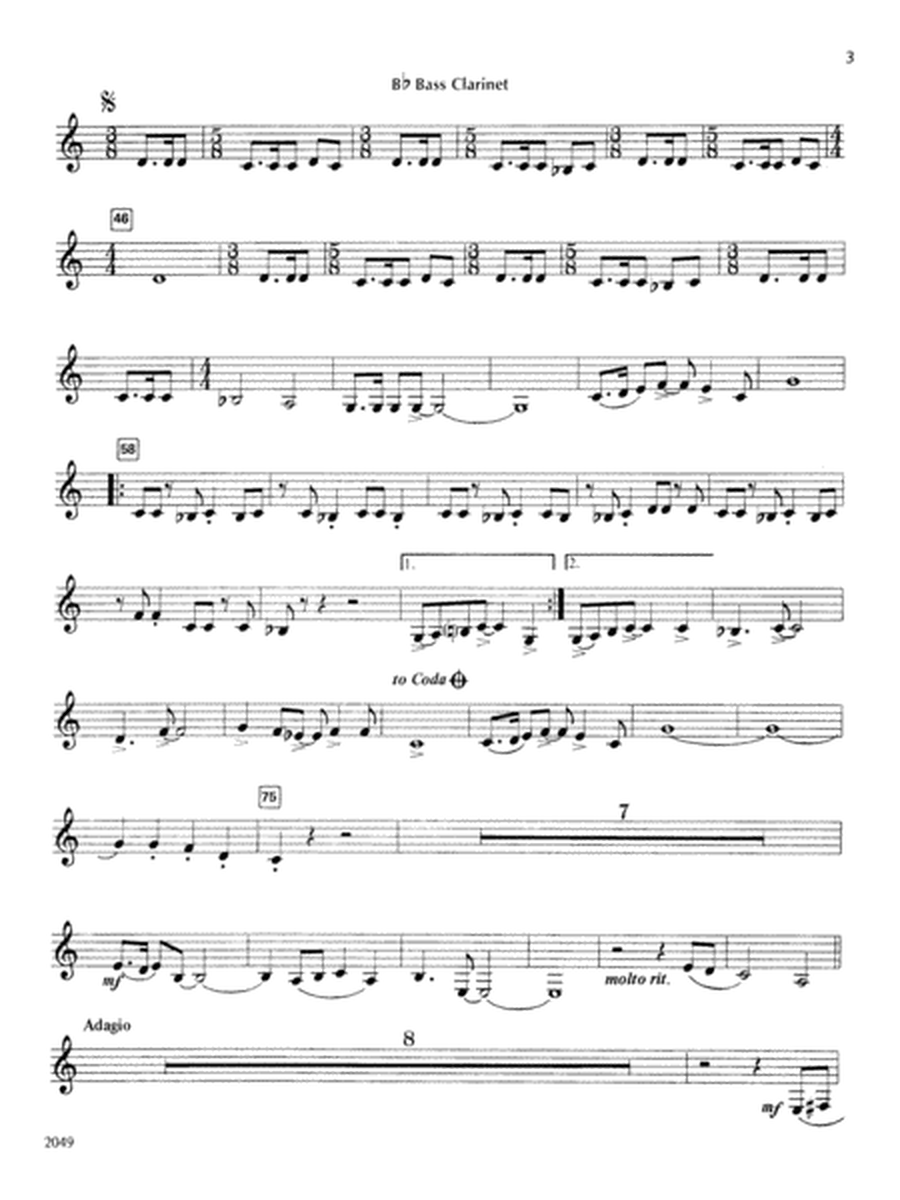 North Star Overture: B-flat Bass Clarinet