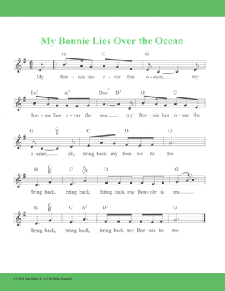 Book cover for My Bonnie Lies Over the Ocean