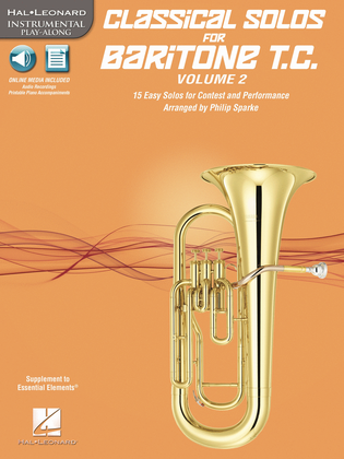 Book cover for Classical Solos for Baritone T.C., Vol. 2