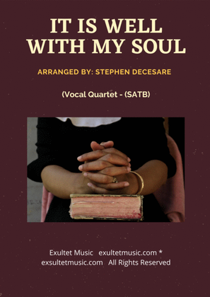 Book cover for It Is Well With My Soul (Vocal Quartet - (SATB)