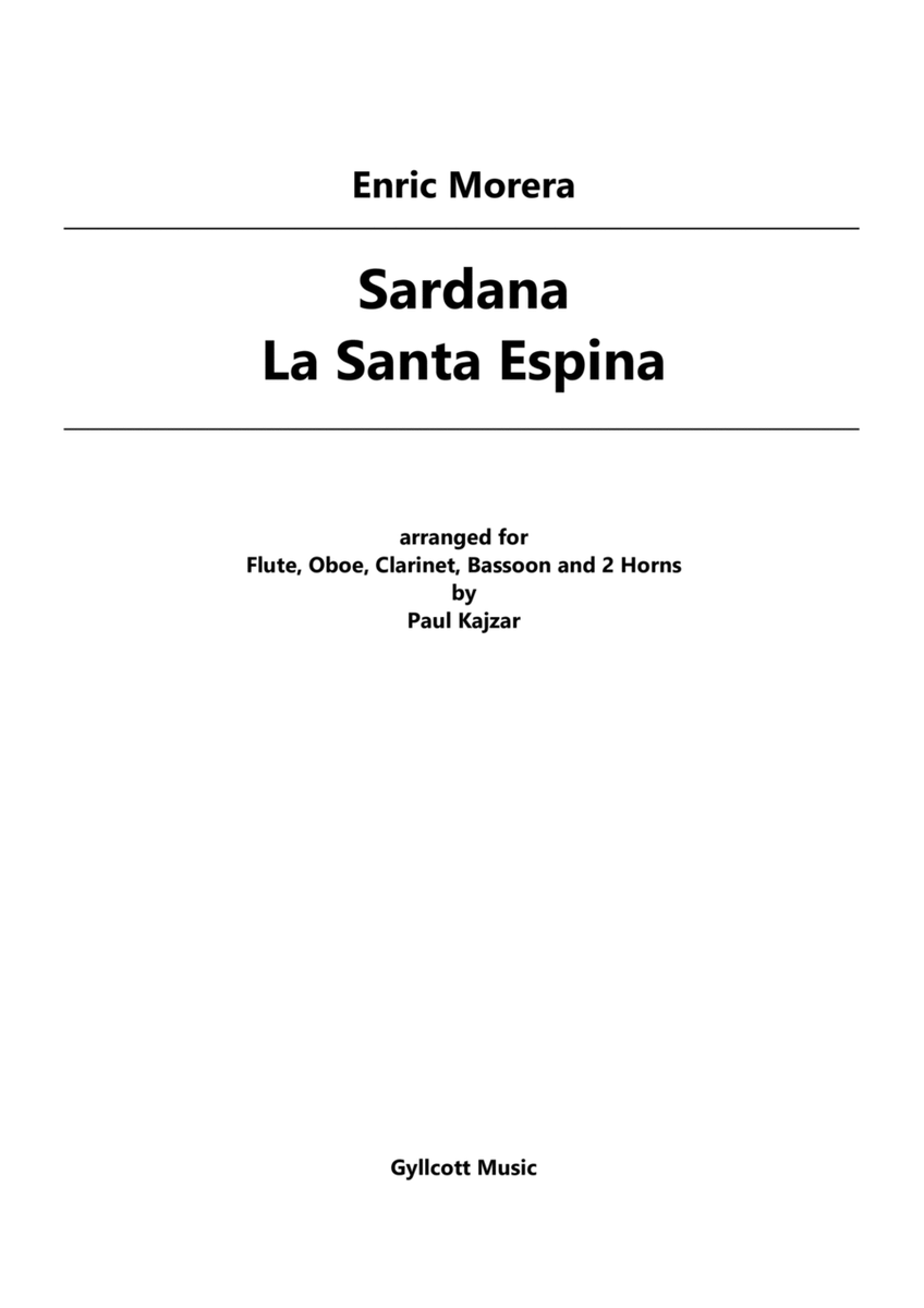 Sardana - La Santa Espina (Wind Sextet)