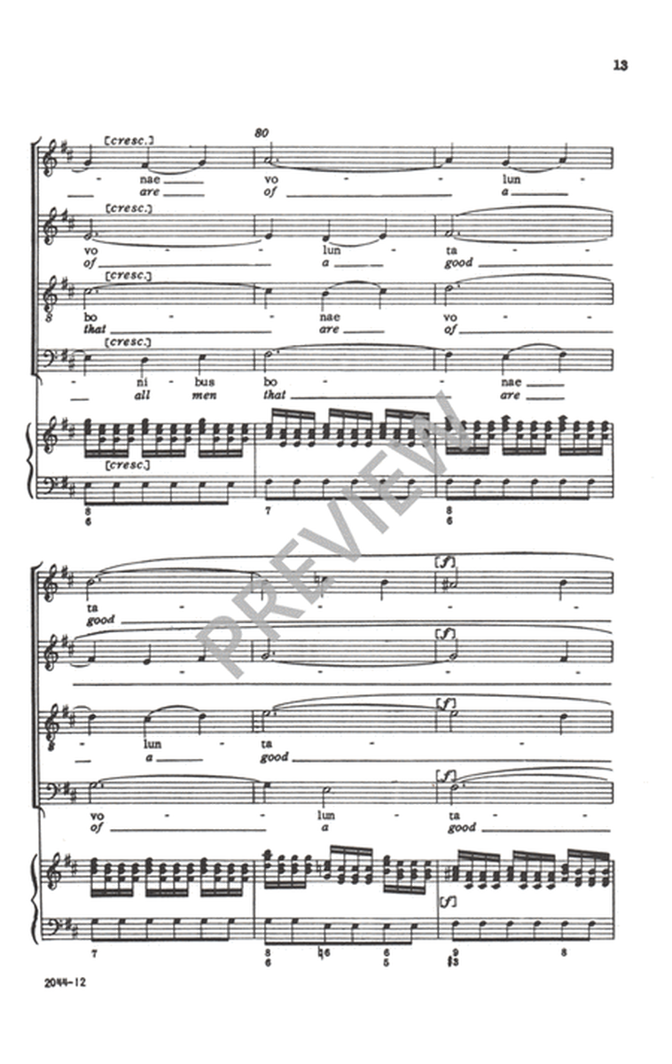 Et In Terra Pax - SATB