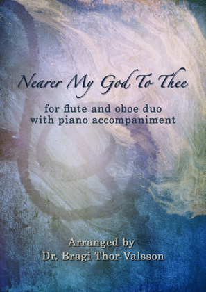 Book cover for Nearer My God To Thee - duet for Flute and Oboe with Piano accompaniment