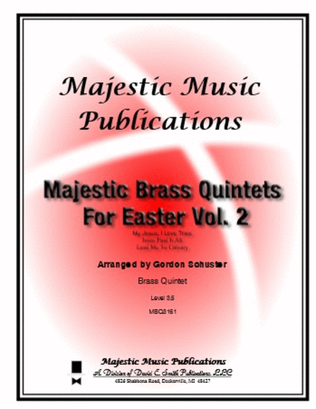 Book cover for Majestic Brass Quintets for Easter, Vol. 2