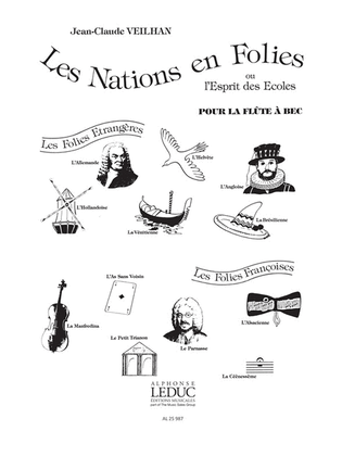 Book cover for Les Nations En Folies For Alto Recorder Solo