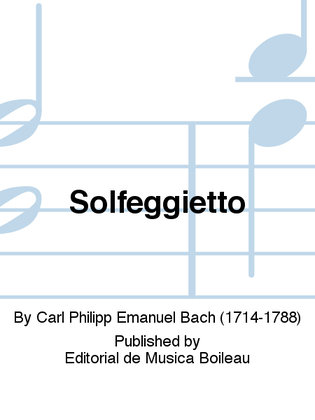 Book cover for Solfeggietto