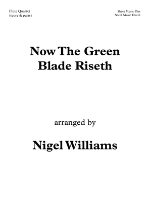 Book cover for Now The Green Blade Riseth, for Flute Quartet (Noel Nouvelet)