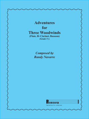 Book cover for Adventures for Three Woodwinds