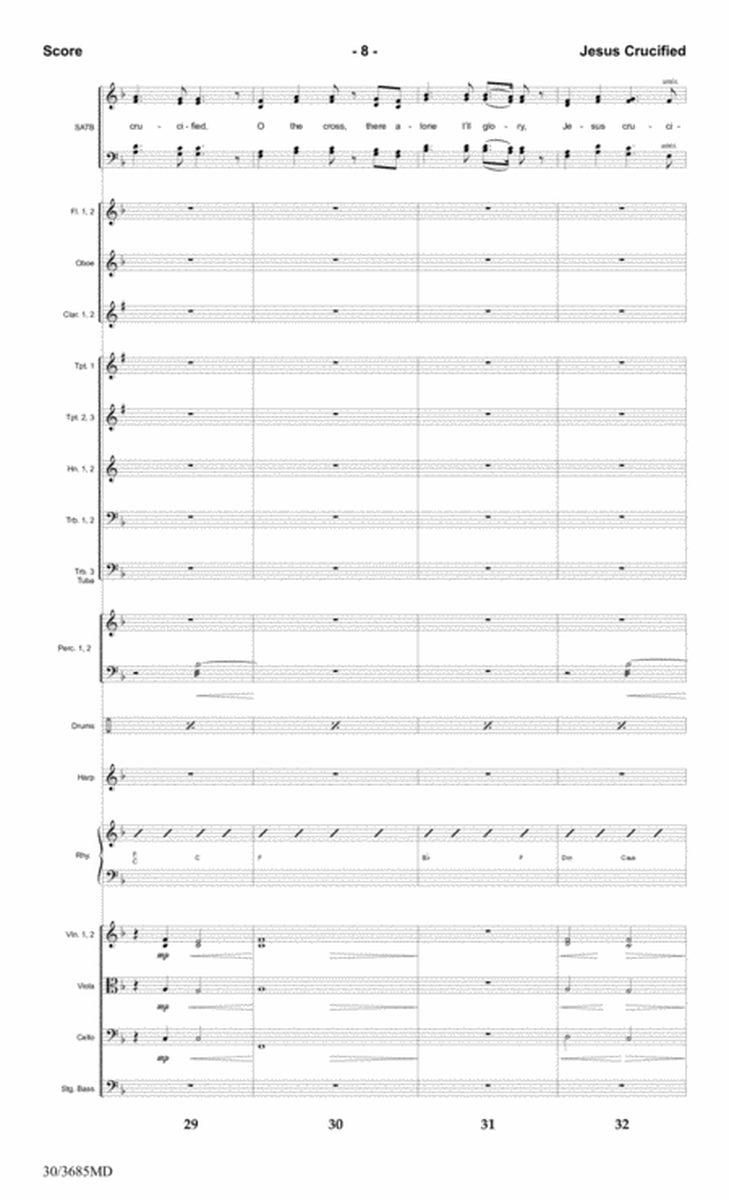 Jesus Crucified - Orchestral Score and Parts