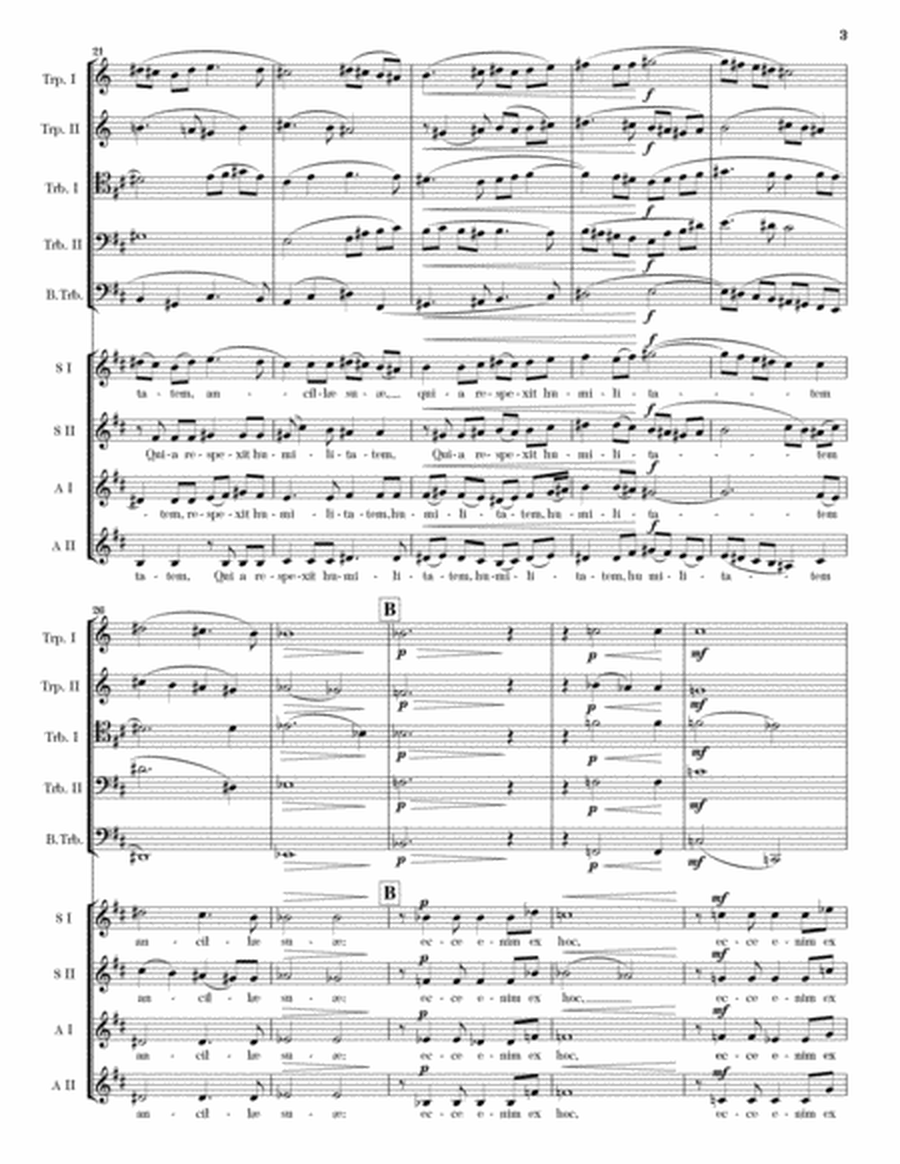 Magnificat (Full Score, SSAA and Brass Ensemble) image number null