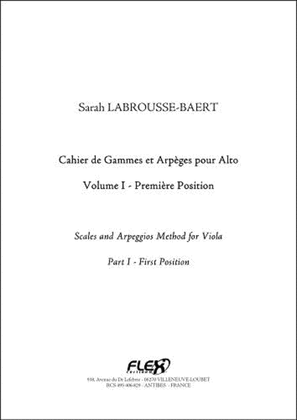 Book cover for Scales And Arpeggios Method For Viola, Part I - First Position